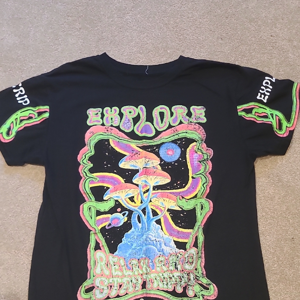 Tilly's Black Explore Graphic Tee